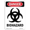 Signmission Safety Sign, OSHA Danger, 24" Height, Portrait Biohazard, Portrait OS-DS-D-1824-V-1933